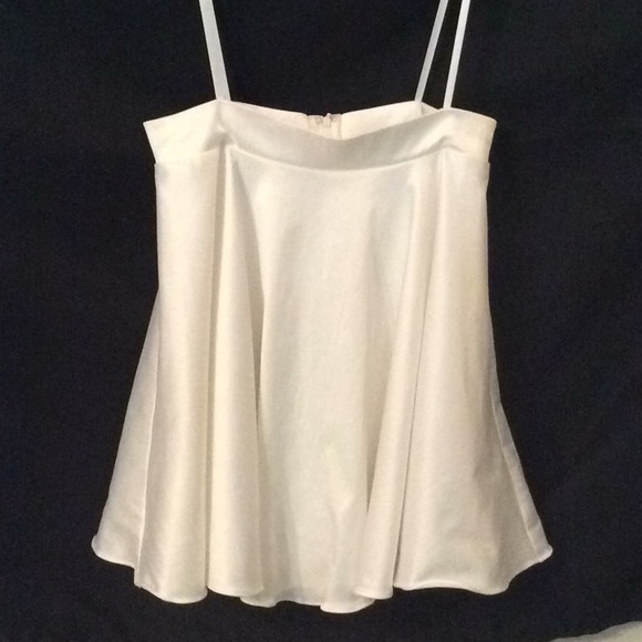 Jodi Kristopher Dresses & Skirts - Jodi Kristopher white satin finish skater skirt